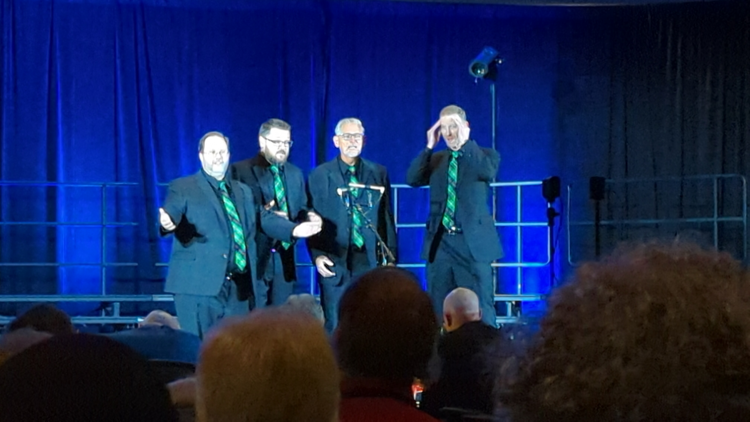 The Low Road quartet performing at Rocky Mountain District 2023